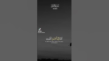 سورة الزمر #الحمدلله_دائماً_وابداً #دعاء #تلاوة_خاشعة #قران_كريم #القران_الكريم_راحه_نفسية #alquran