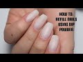 how to refill nails using dip powder | ft. color club dip system