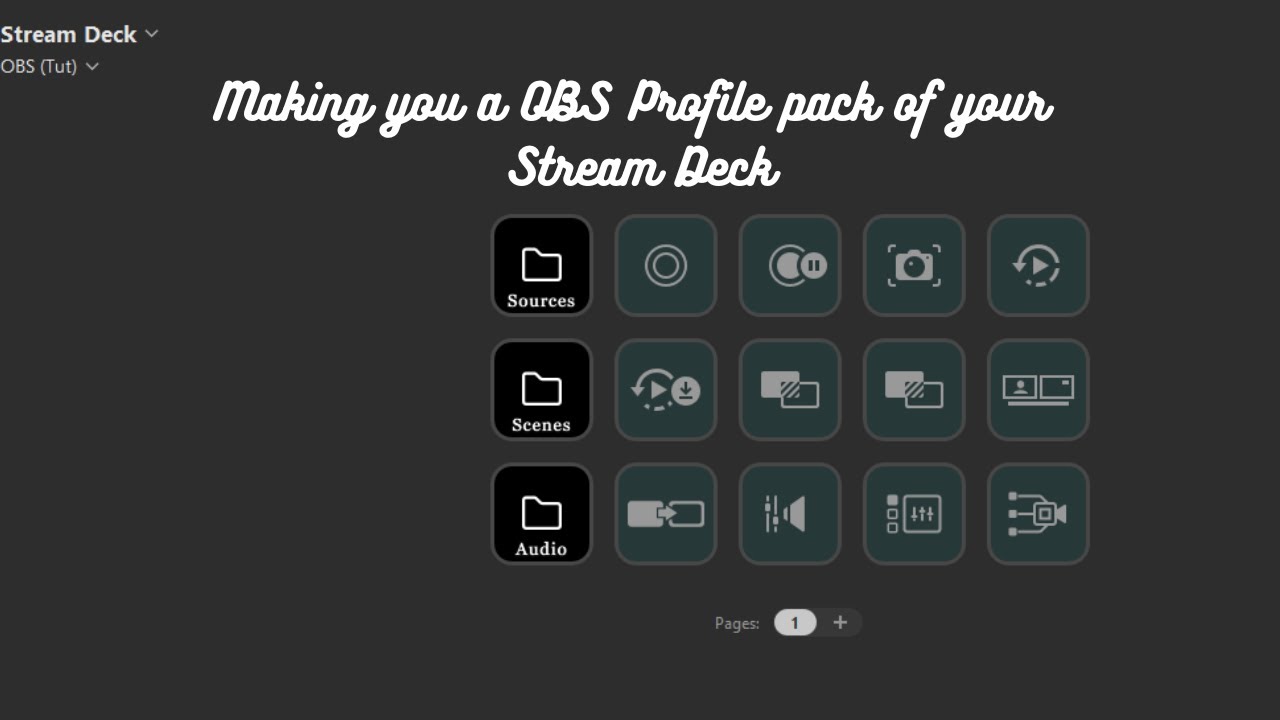 I create you a OBS Setup on my stream deck Tutor - YouTube