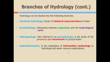 Lecture 2: Hydrology