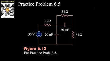 Practice Problem 6.5 Fundamental of Electric Circuits (Sadiku) 5th Ed - Capacitor