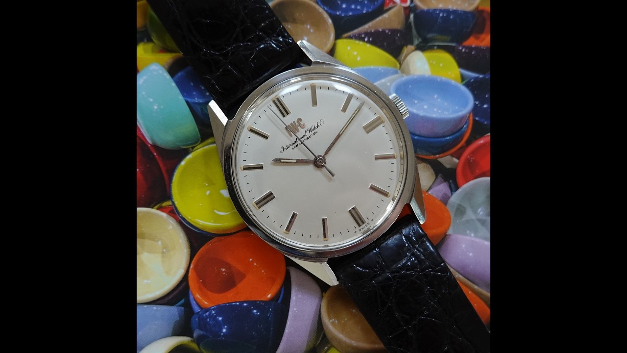 1968 IWC men's vintage manual wind watch with calibre 89 inside
