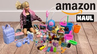 AMAZON HAUL of MINIATURES for Barbie dolls. Doll house, Nature, Camping, Cleaning, Drinks, UNBOXING