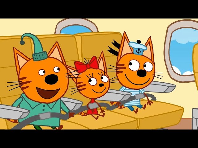 Три кота | Самолет | Серия 28 | Мультфильмы для детей