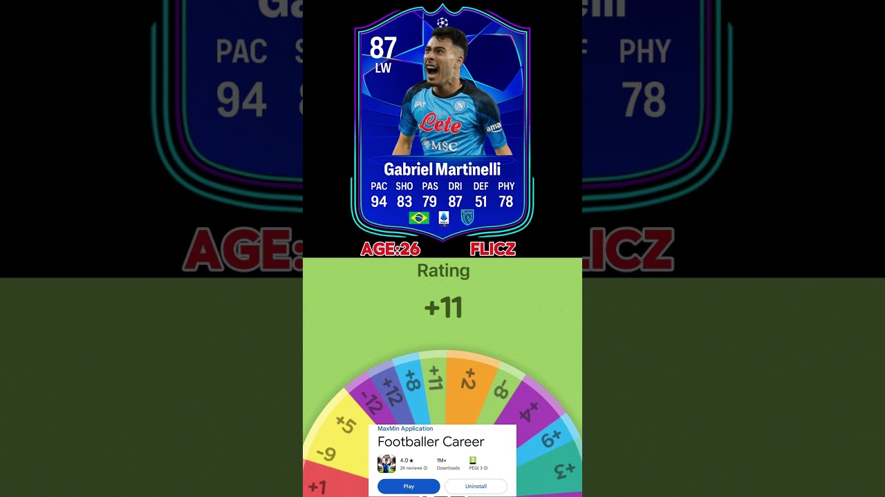 MARTINELLI | Career Path Evolution on FIFA! 