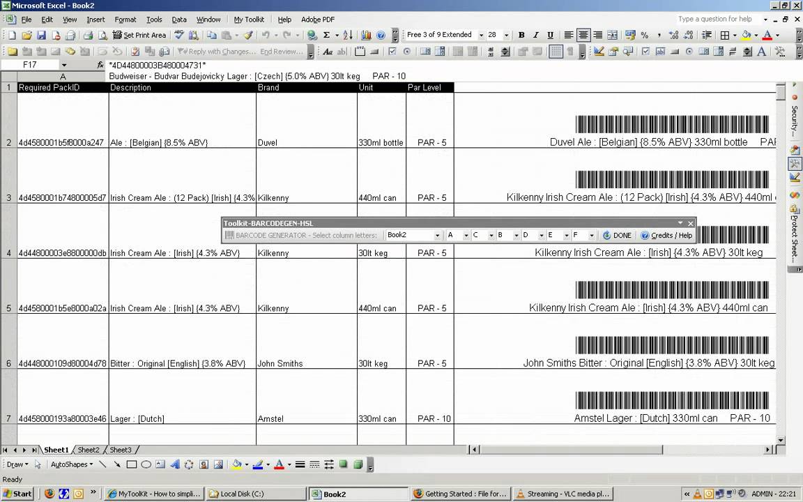 Image result for Barcode Generator in Excel