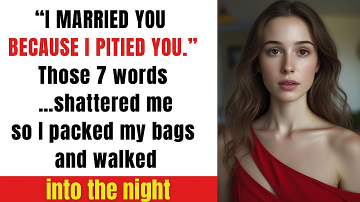 “He Said ‘I Married You Because I Pity You’ — That Night, I Chose Myself”