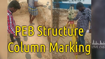 PEB Structure Part 1- Foundation Excavation & Column Marking Using Total Station | MDS | Civil Cube