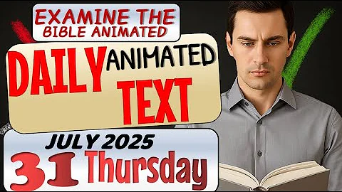 JW DAILY ANIMATED TEXT 🔵WE HAVE TO MAKE DECISIONS. ✅ EXAMINE THE BIBLE ANIMATED