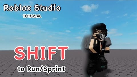 How to Make "Shift to Run/Sprint"  Script in Roblox Studio | 2022