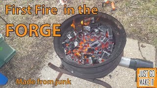 First fire in the forge by JUST GO MAKE IT 257 views 5 years ago 8 minutes, 24 seconds