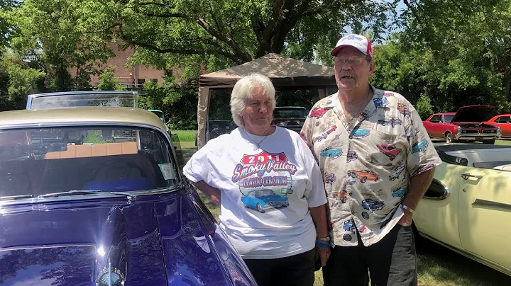 Jim and Vicki Talley display their restored 1957 C...
