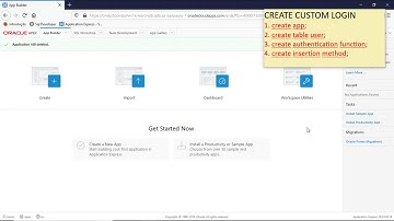Apex Oracle - Custom Login