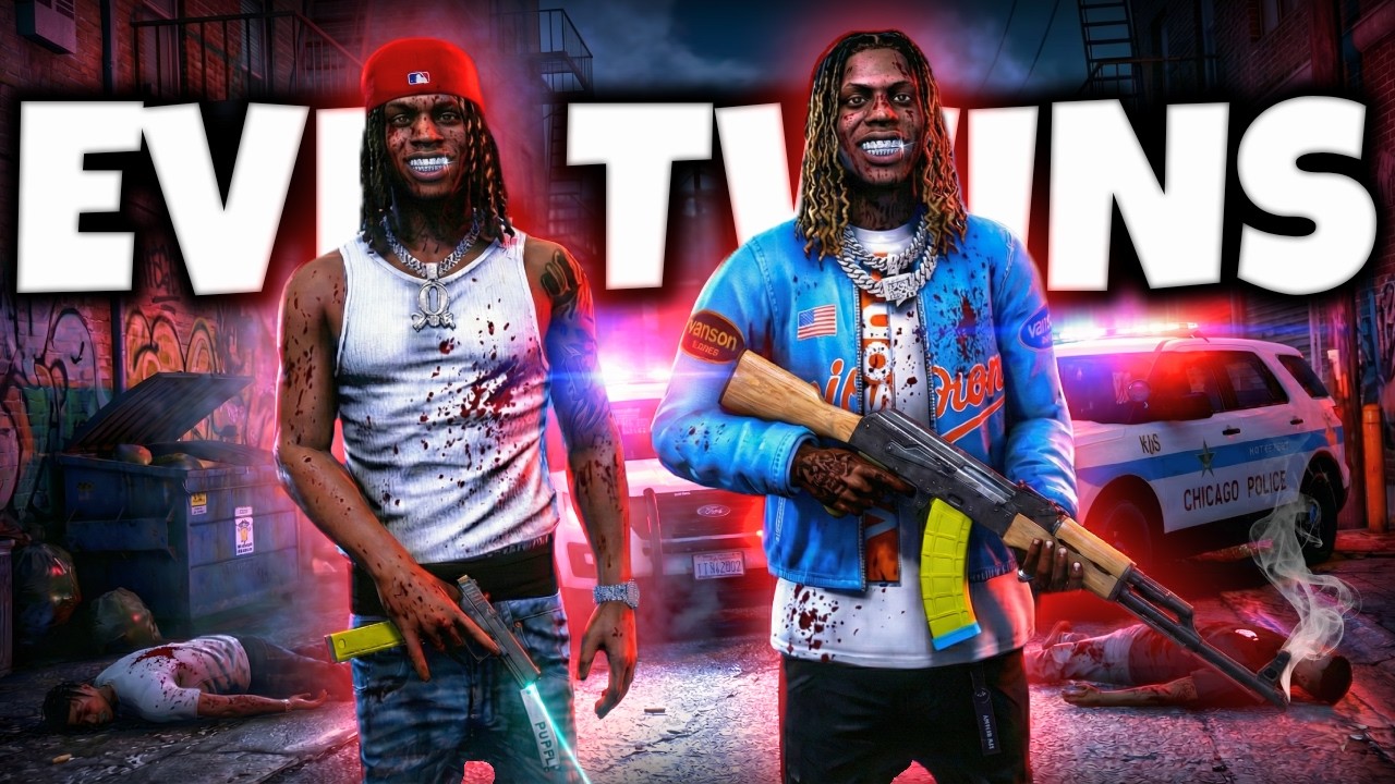 KING VON and LIL DURK taking over CHICAGO as EVIL TWINS in GTA 5 RP !