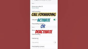 How to Activate or Deactivate call forwarding on Samsung? #short