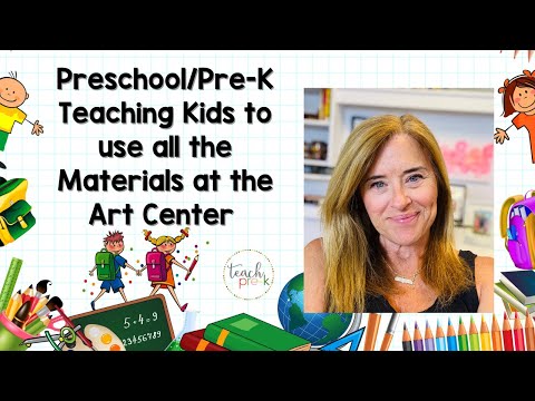 Preschool amp PreK Introducing Art Center Supplies amp Materials