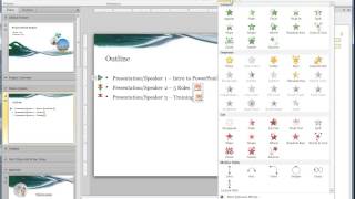 Part II - Animation - Linking PowerPoint 2010 slides together in a single master slide deck