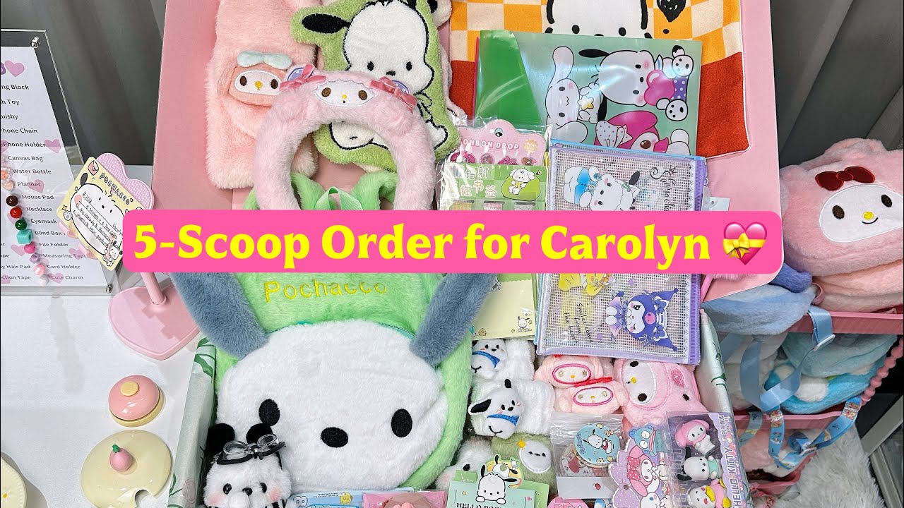 Packing Carolyn’s 5-Scoop Order 💗💚My Melody & Pochacco Only