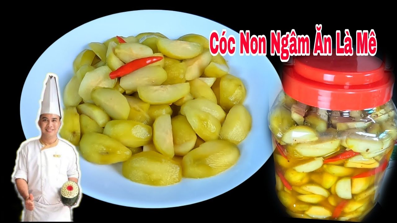 Cóc Non Ngâm Thêm Thứ Này Giòn Ngon Để Được Lâu - Cóc Non Ngâm Đường Thốt Nốt