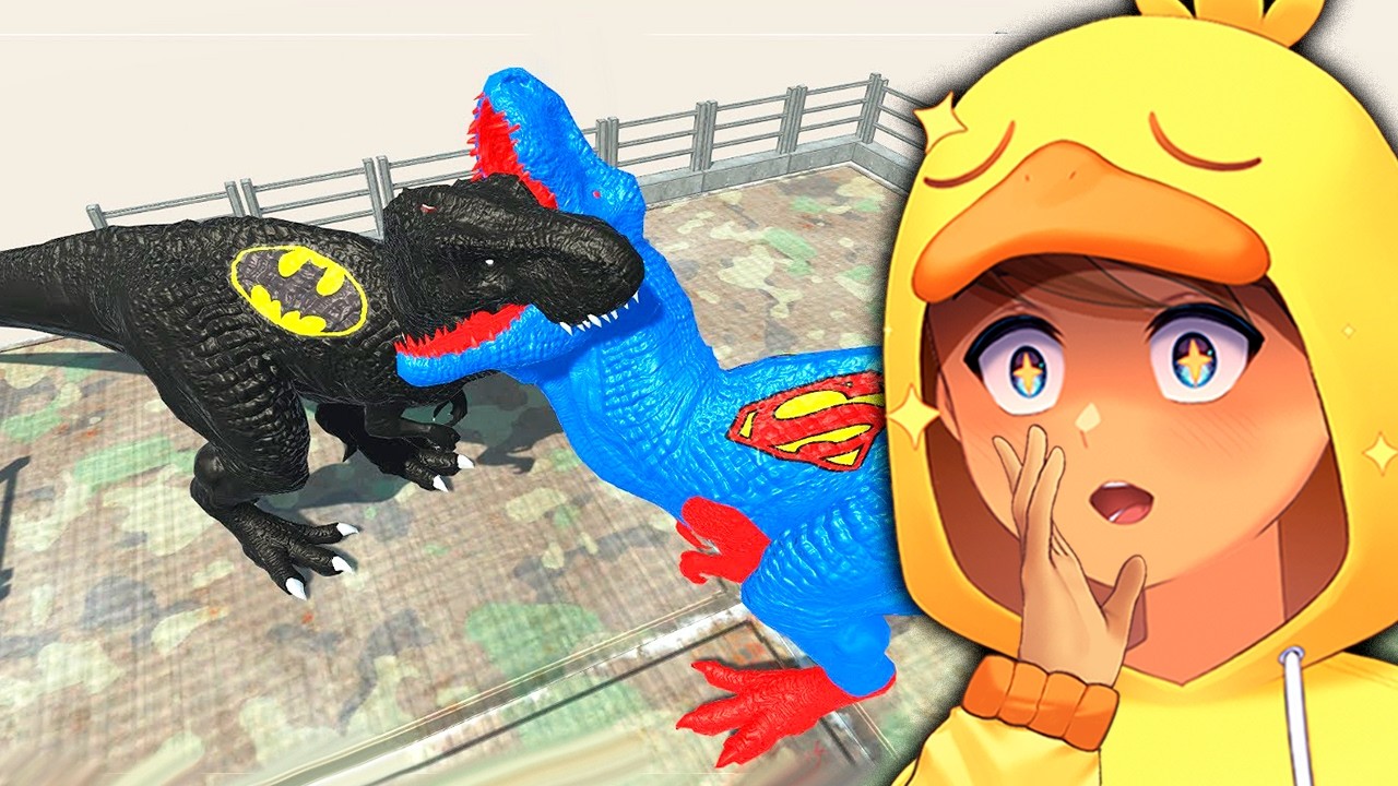 ESCADA MORTAL COM O T-REX SUPERMAN! ( Saito Reage )
