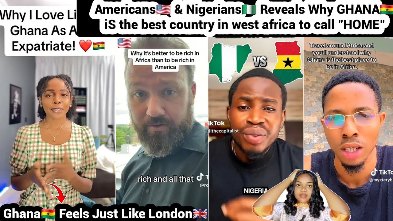 Американцы🇺🇸 и нигерийцы🇳🇬 рассказывают, почему Гана🇬🇭 — лучшая страна в Западной Африке, которую...