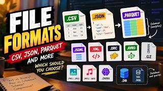 CSV vs JSON vs Parquet: File Formats Explained Simply