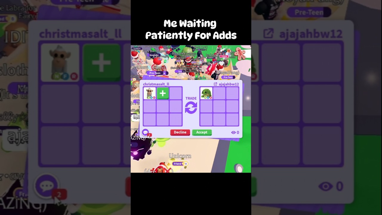 Trading My Neon Albino Monkey In Adopt Me 🤍🙉🩶