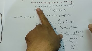 #Hydraulics #Discharge #over a #Triangular #Notch #PDF 👇👇👇👇#GTU #Sem3