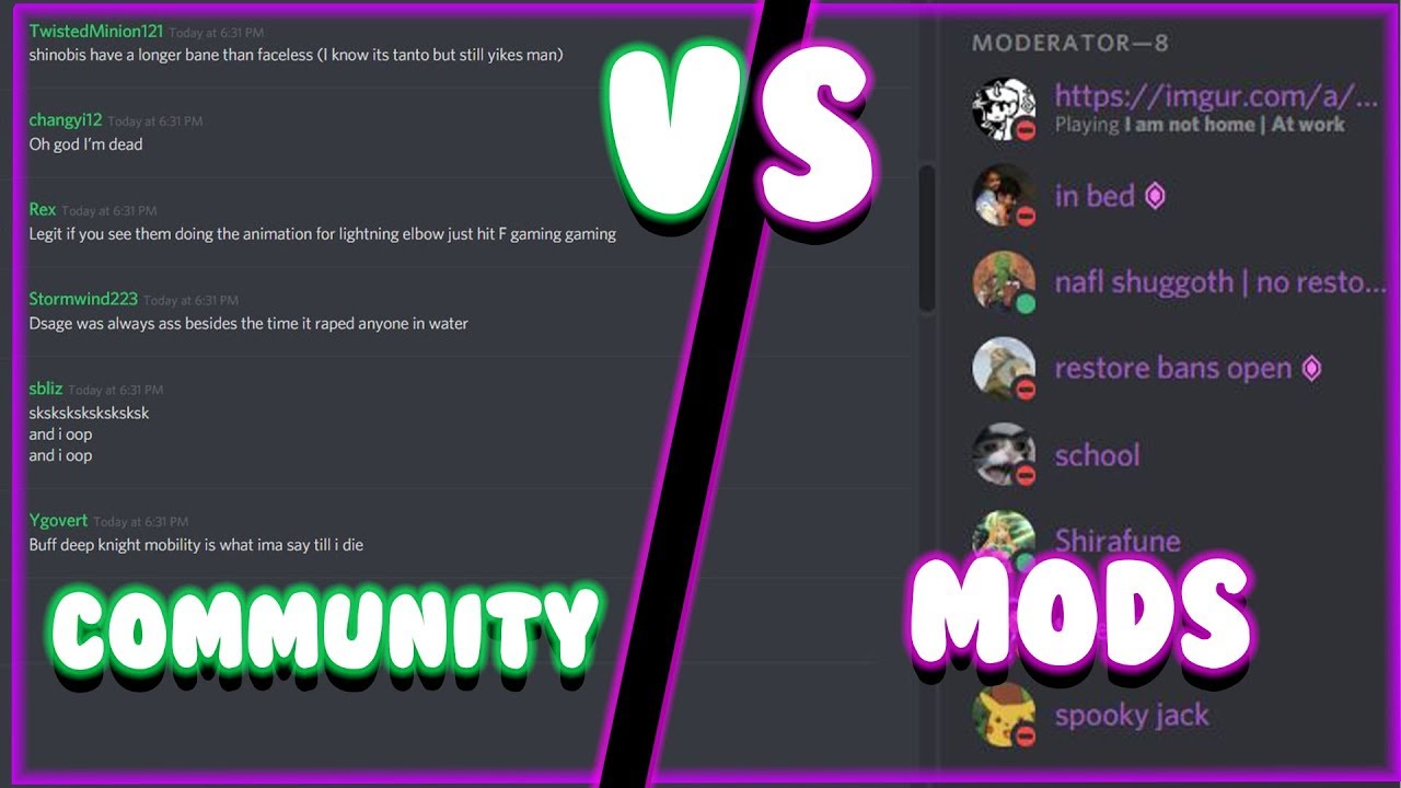 Rogue Lineage: THE COMMUNITY VS THE MODERATORS !!!
