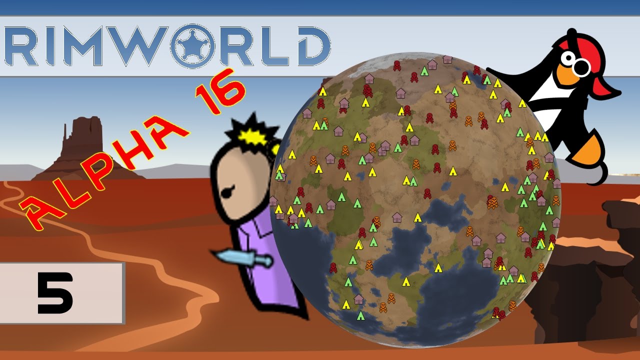 [#5] Let’s Play RimWorld Alpha 16: Two Raids & Some Tears | RimWorld Alpha 16 Gameplay, Randy Random