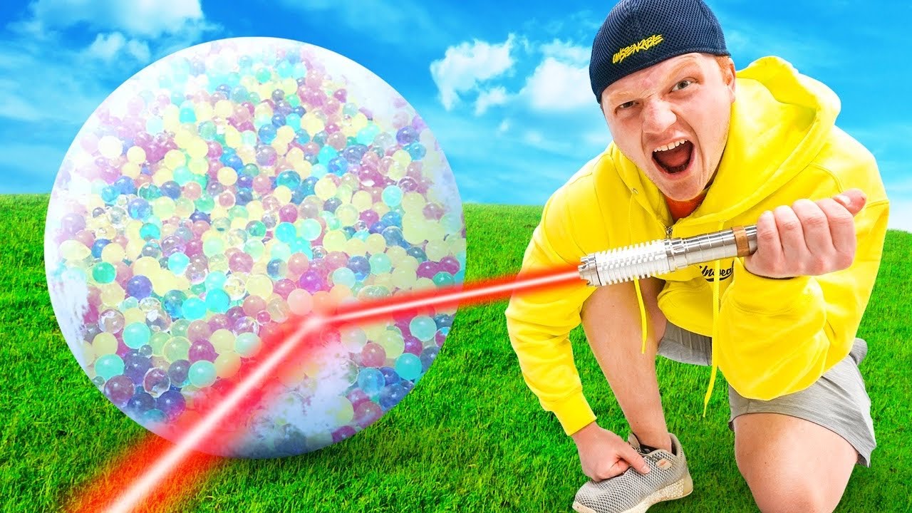 1,000,000 Orbeez VS World's Strongest LASER!