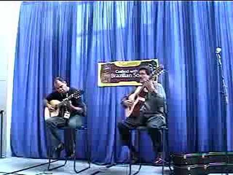 The Argentine duo "Cuerdas del Sur" (Neris Gonzalez and Jorge Pinillos) play "CanciÃ³n para Carito" with Brazilian Giannini guitars at Summer NAMM show in Austin, TX. www.gianniniguitars.com