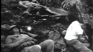 US Army 24th Division soldiers in combat during first 50 days of Korean War HD Stock Footage