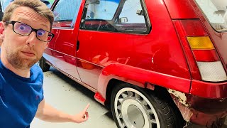 Renault 5 GT Turbo Restoration Project | Episode 6 | Exterior Removal #renault #renault5turbo