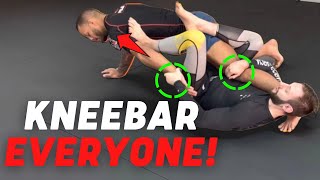 EASY Knee-bar Entry From Half Guard (Try This!)