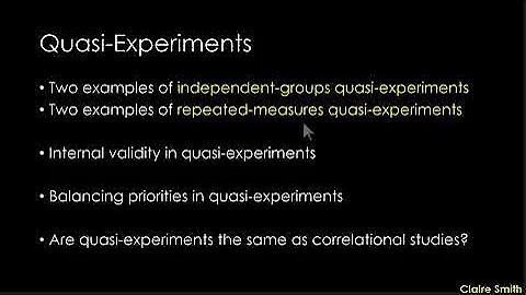 PSY202 - Chapter 13.1 - Quasi Experiments