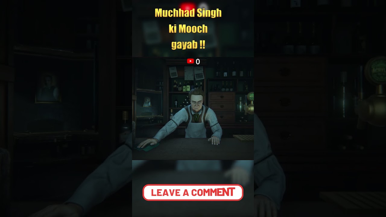 Mooch Gayab !! #TenBells #HorrorGame #JumpScare #ScaryGames #Shorts #gaming #hindigaming