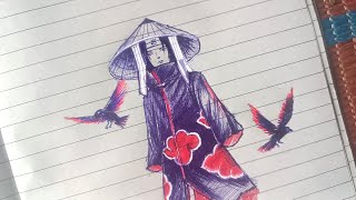 How to Draw Itachi Uchiha | Step by Step Anime Drawing Tutorial | Naruto