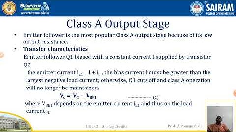 Lecture video 6_18EC42_Module3_class A amplifiers_A Poonguzhali