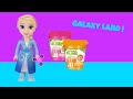 Neon Nickelodeon SLIME Water Park! Elsa, Rapunzel &amp; Ariel Toddler Dolls Visit Galaxy Land!