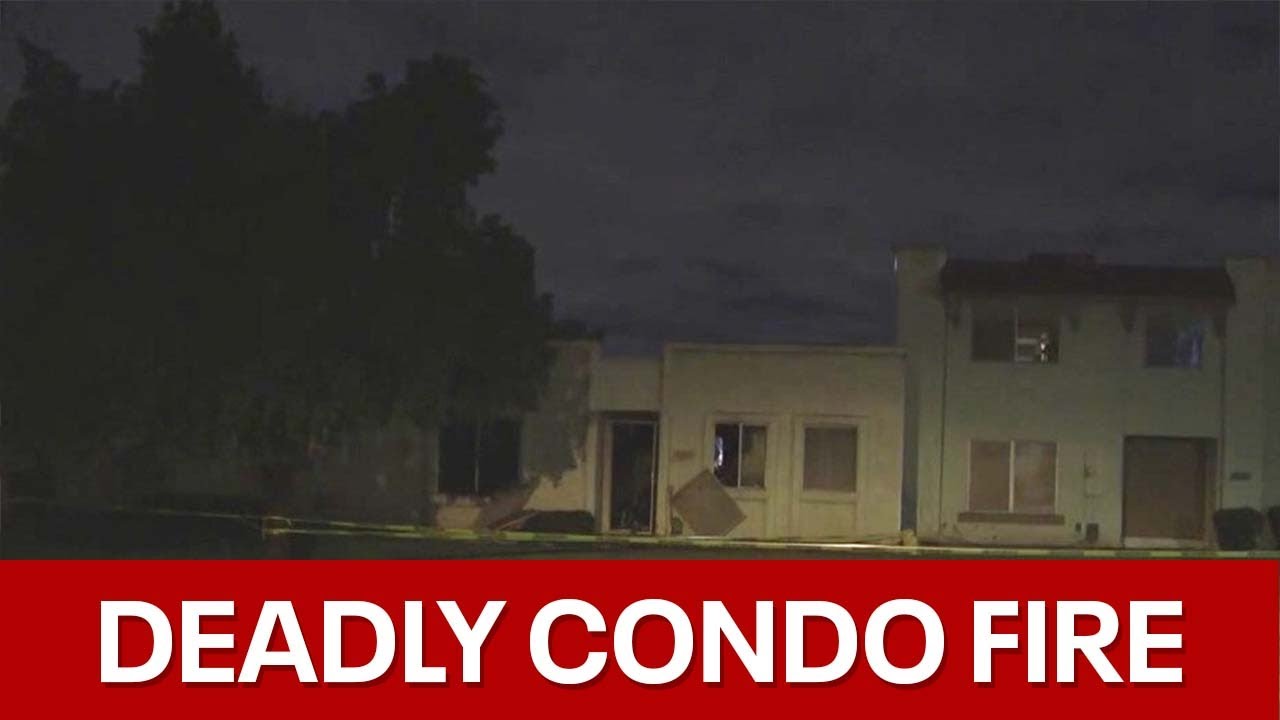 Man dead, 4 kids severely hurt in Phoenix condo fire - YouTube