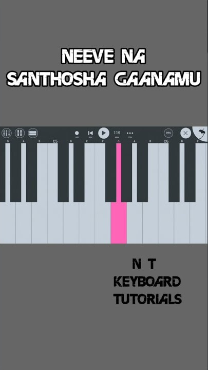 Neeve na santhosha gaanamu | #hosannasongs #pianocovers #youtubeshorts ##hosanna