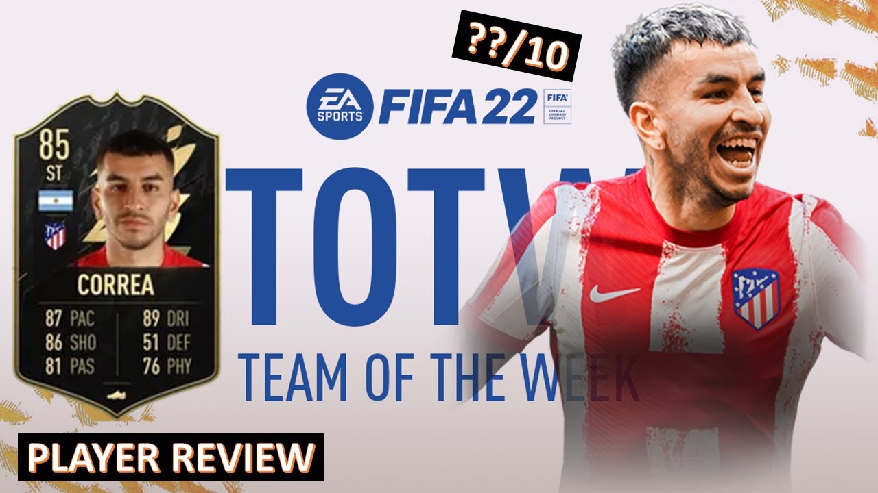 85 TEAM OF THE WEEK ANGEL CORREA PLAYER REVIEW - FIFA 22 ULTIMATE TEAM