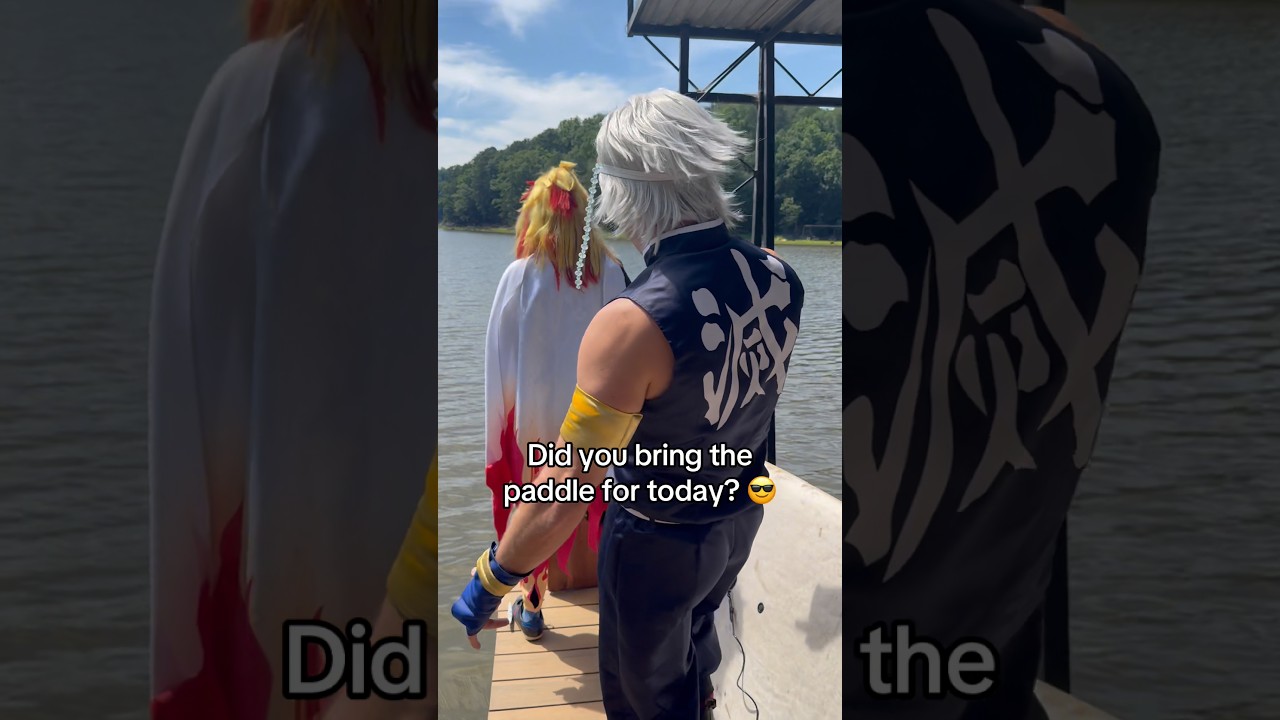 Rengoku brought a WHAT paddle??? 🫪 #anime #demonslayer #rengoku #tengenuzui #kimetsunoyaiba