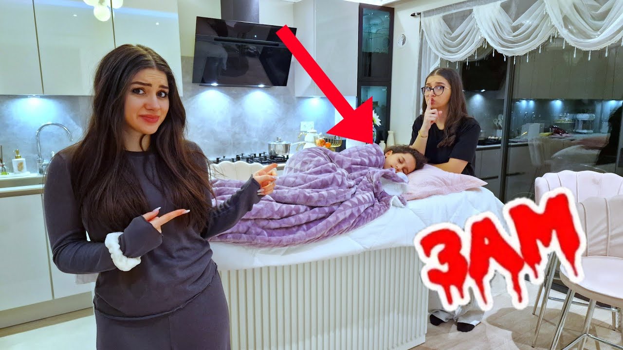 NOTRE PETITE SŒUR A PASSÉ LA NUIT DANS LA CUISINE #prank #sistersalipour