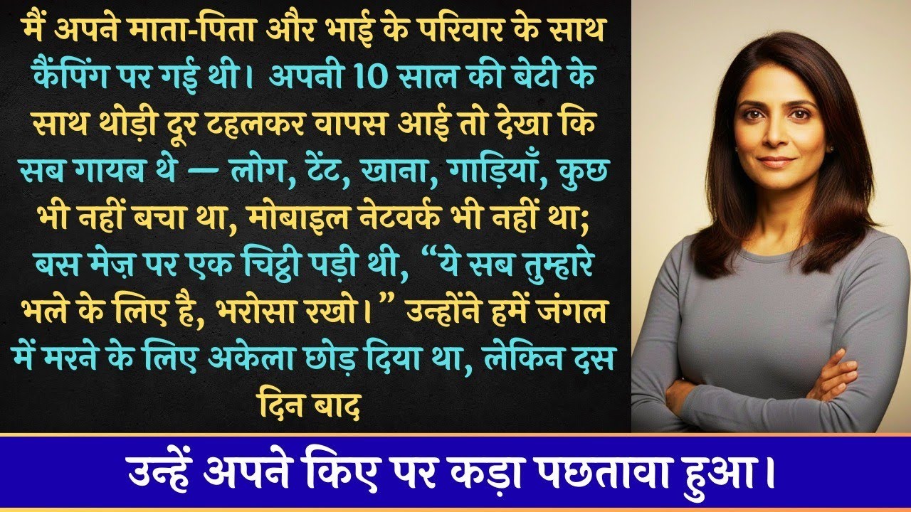 मरने के लिए छोड़ दिया: मेरे परिवार ने मुझे और मेरी बेटी को जंगल में छोड़ दिया।