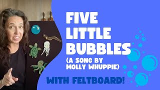 Five Little Bubbles Floating On The Sea