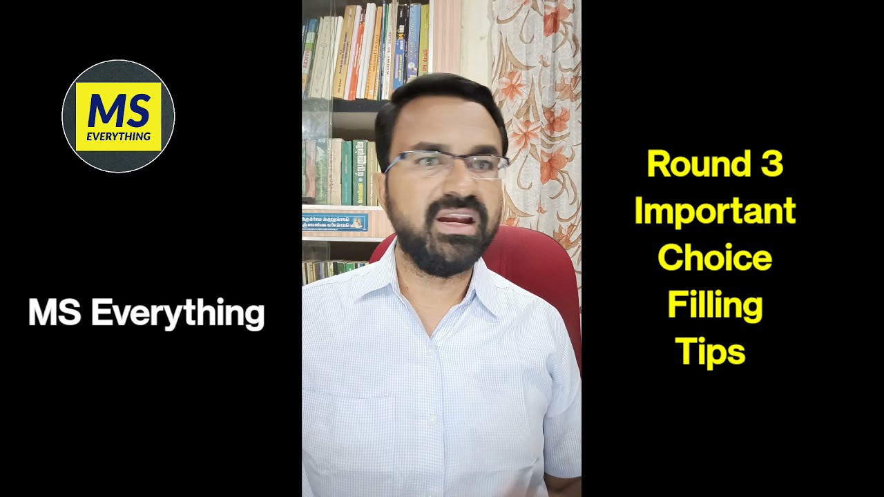 TNEA ROUND 3 CHOICE FILLING IMPORTANT TIPS | MS Everything