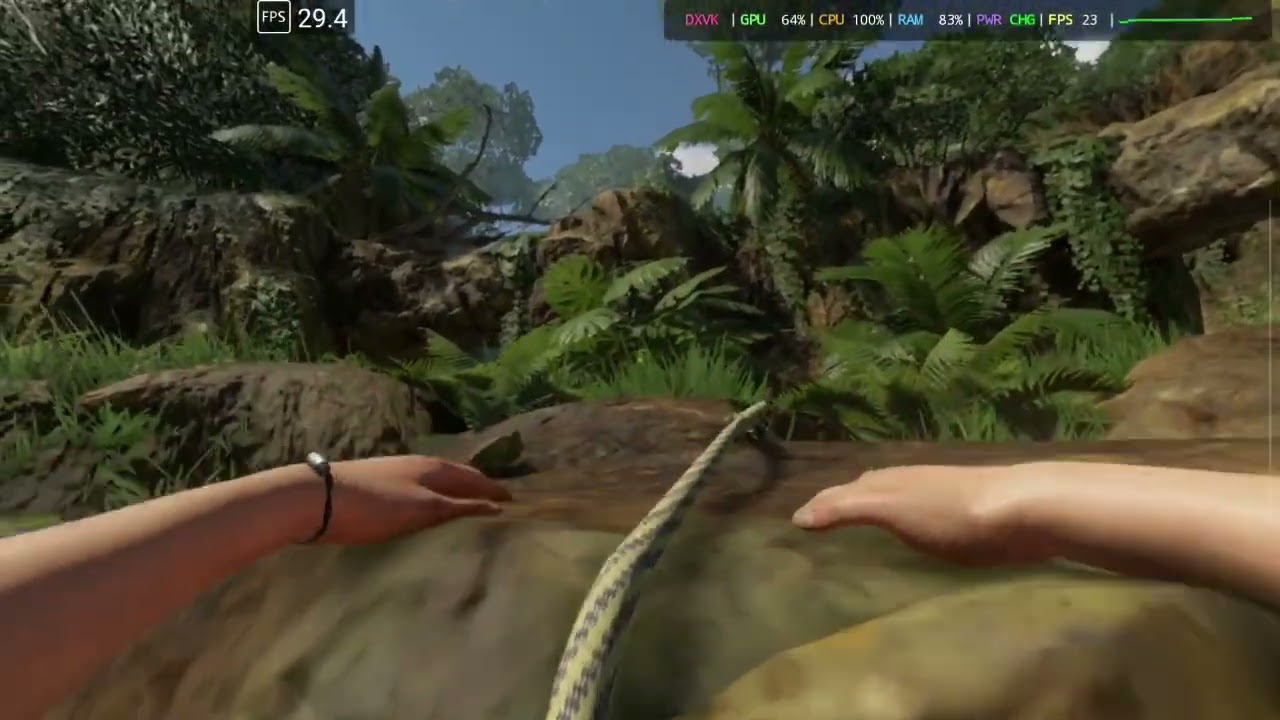 Green Hell on Gamehub Lite 5.1.0 PuBG - Odin 2 Portal Base - 20 to 30fps - Settings Shown 