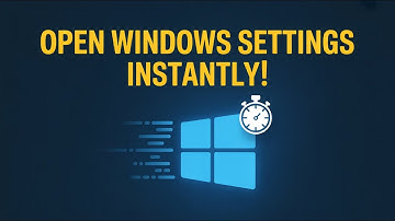 Best Shortcut to Open Windows Settings Instantly (Windows 11 & 10)